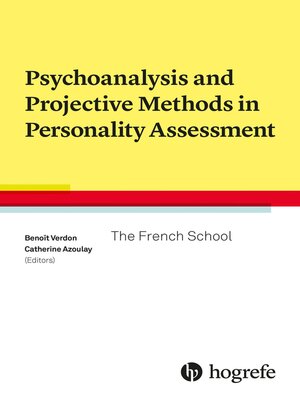 cover image of Psychoanalysis and Projective Methods in Personality Assessment